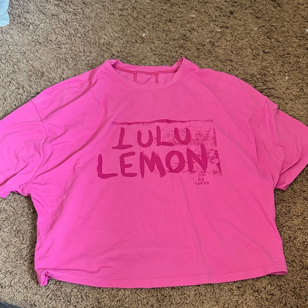 lululemon athletica Pink Short Sleeve Tee